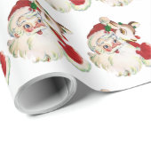 reto - vintage kerstman - tigerpartij cadeaupapier (Rol Hoek)