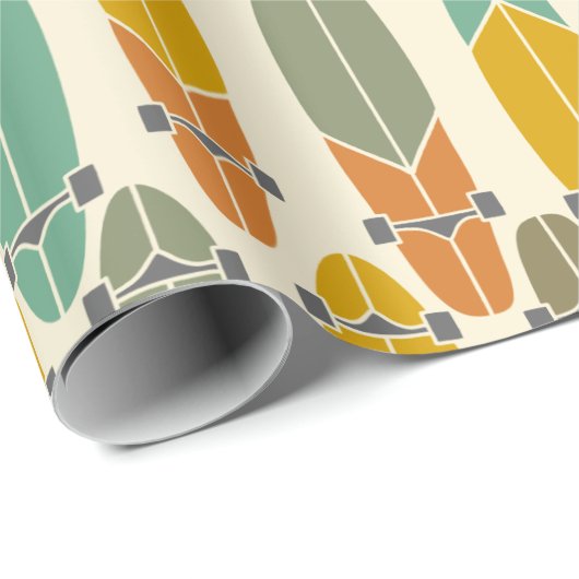  retorbedekking skateboards gevarieerd cadeaupapier (Rol Hoek)