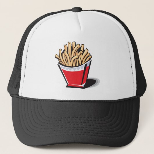retorische Franse frietjes ontwerp Trucker Pet (Voorkant)