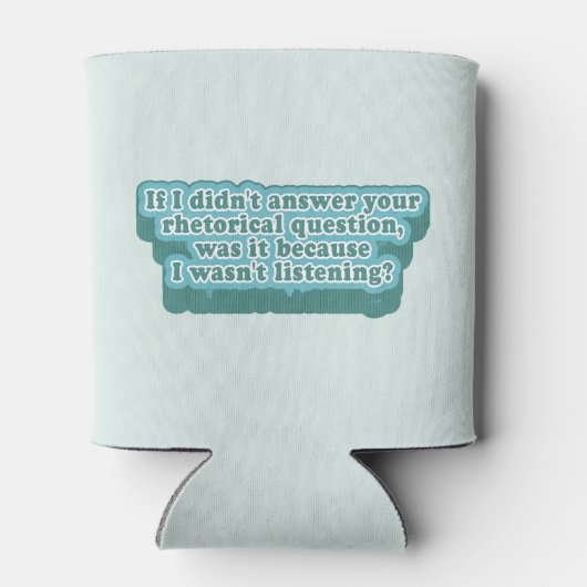 Retorische vragen Grappige grammatica Blikjeskoeler (Achterkant)