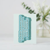 Retorische vragen Grappige grammatica Briefkaart (Staand voorkant)