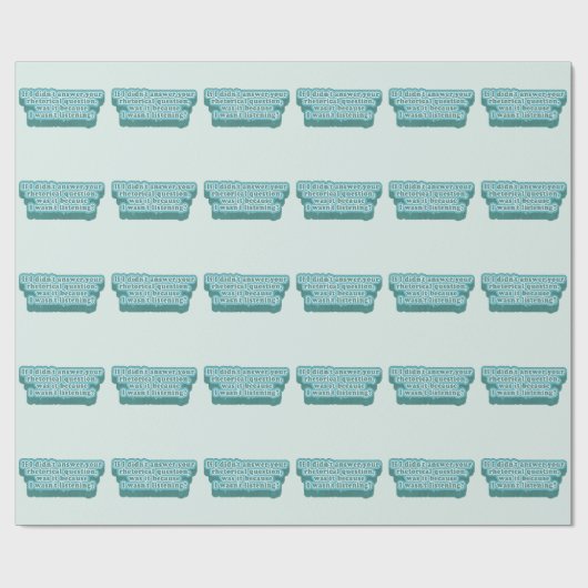 Retorische vragen Grappige grammatica Cadeaupapier (Vlak)