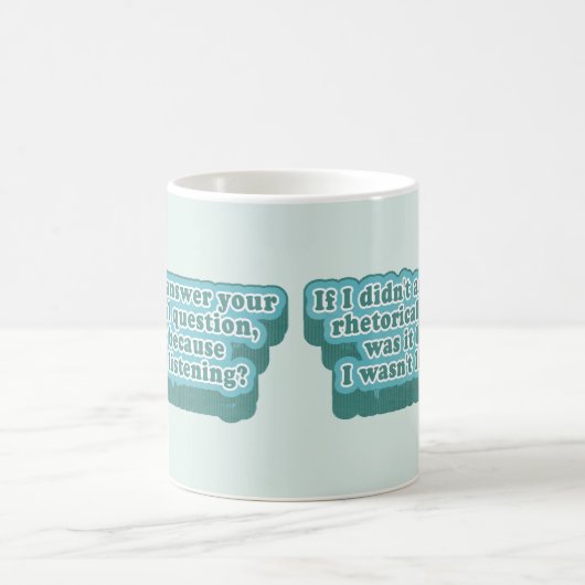 Retorische vragen Grappige grammatica Koffiemok (Center)