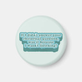 Retorische vragen Grappige grammatica Magneet (Voorkant)