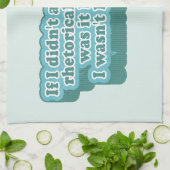 Retorische vragen Grappige grammatica Theedoek (Gevouwen)