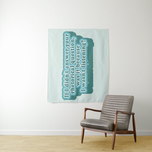 Retorische vragen Grappige grammatica Wandkleed (In situ)