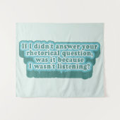 Retorische vragen Grappige grammatica Wandkleed (Voorkant (horizontaal))