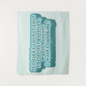 Retorische vragen Grappige grammatica Wandkleed (Voorkant)