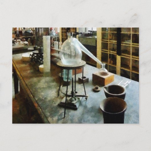 Retort in Chem Lab Briefkaart (Voorkant)