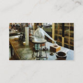 Retort in Chem Lab Visitekaartje (Achterkant)