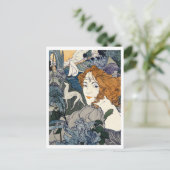 Retour (1897), Georges de Feure Briefkaart (Staand voorkant)