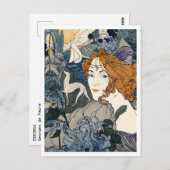 Retour (1897), Georges de Feure Briefkaart (Voorkant / Achterkant)