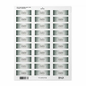 Retour Adres Groene Kerstboom Sneeuwvlokken Etiket (Full Sheet)