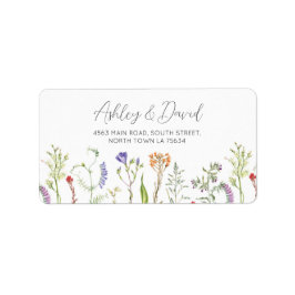 Retour Adres Label Wedding Wildflower