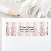 Retour Adres Rode Kerstboom Sneeuw Etiket (Insitu)