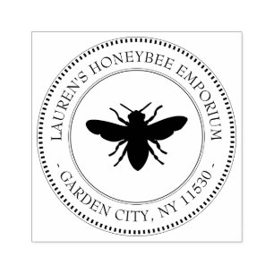 Retour Adres Stempel  Honey Bee