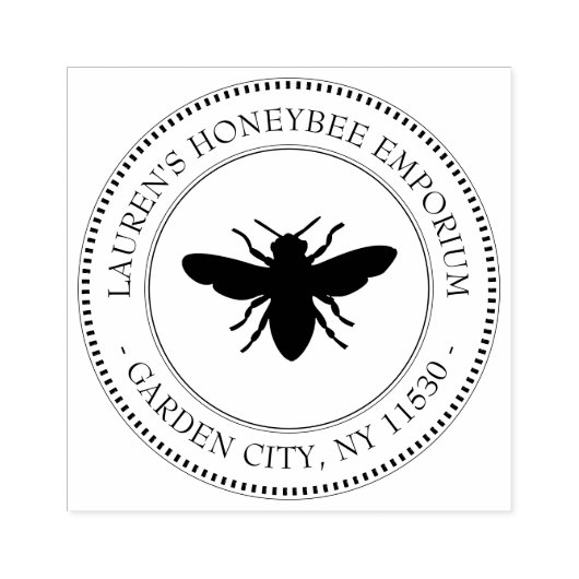 Retour Adres Stempel  Honey Bee (Afrduk)