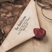 Retour Adres Stempel met Hart + Bloemen