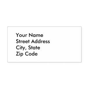 Retour adres zelfinktende stempel