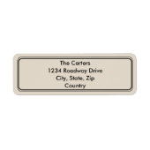 Retour Adreslabels - Huwelijksuitnodiging Briefpap Etiket (Voorkant)