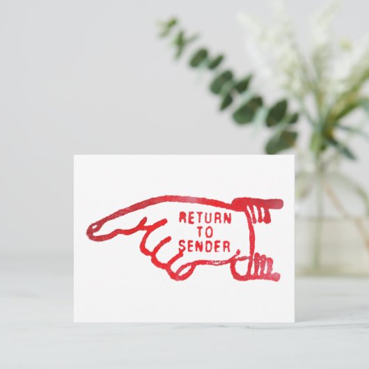 Retour afzender briefkaart (Staand voorkant)