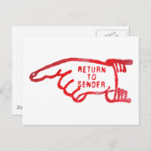 Retour afzender briefkaart (Voorkant / Achterkant)