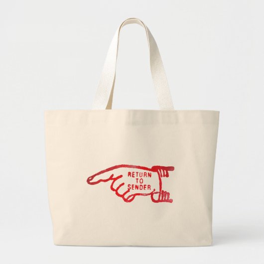 Retour afzender grote tote bag (Voorkant)
