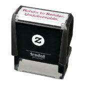 Retour afzender. Onbezorgbaar. Zelfinktende Stempel (Product)