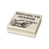 Retour afzender rubberstempel (Stempel)