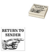 Retour afzender rubberstempel (Gestempeld)