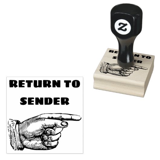 Retour afzender rubberstempel (Gestempeld)