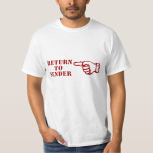 Retour afzender t-shirt