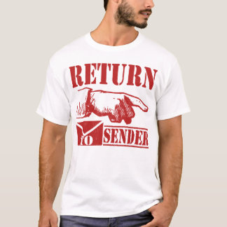 Retour afzender t-shirt