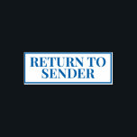 Retour afzender  zelfinktende stempel<br><div class="desc">Terug naar afzender Stempel. Eenvoudige zelfinktstempel met een vet verzoek aan de post kantoor om verkeerd geadresseerde of ongevraagde post terug te sturen naar de afzender. De tekst op het stempel luidt "RETURN TO SENDER" in vetgedrukte letters. Deze stempels zijn handig in gebruik en een geweldige tijdbesparende! De sjabloon is...</div>