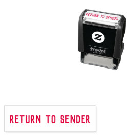 Retour afzender  zelfinktende stempel
