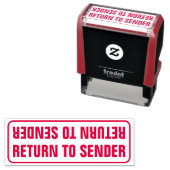 "RETOUR AFZENDER"  ZELFINKTENDE STEMPEL (In situ)