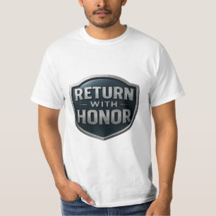 Retour met Honor™ LDS-Mannen, kleuren, stoffen T-shirt