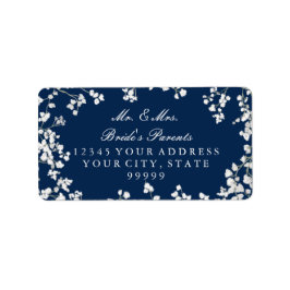 Retour postadres Baby's Breath Floral Wreath Etiket