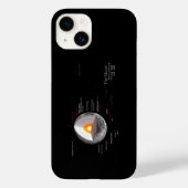 Retour van het Maandiagram Astronomie Baancrater Case-Mate iPhone Case (Achterkant)