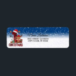 Retouradres 1st Christmas Santa Hat White Snow Etiket<br><div class="desc">Retouradres 1st Christmas Santa Hat White Snow label. Uniek,  mooi,  stijlvol design. Makkelijk te personaliseren. Lettertypestijl,  -grootte en -kleuren kunnen worden gewijzigd. Overeenkomende objecten zijn beschikbaar.</div>