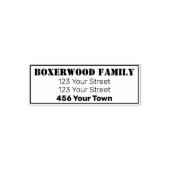 Retouradres 4 regels Zelfinkkend stempel (Design)