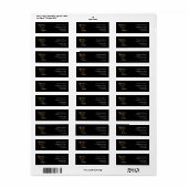 Retouradres 70e verjaardag Proost en Bier Etiket (Full Sheet)