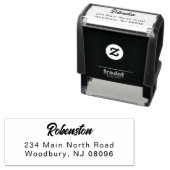 RETOURADRES Aangepast retouradres Zelfinktende Stempel (In situ)