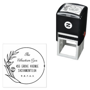Retouradres Aangepaste scriptfamilie Zelfinktende Stempel