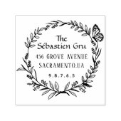 Retouradres Aangepaste scriptfamilie Zelfinktende Stempel (Design)