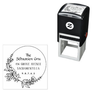 Retouradres Aangepaste scriptfamilie Zelfinktende Stempel