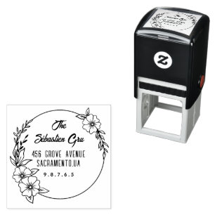 Retouradres Aangepaste scriptfamilie Zelfinktende Stempel