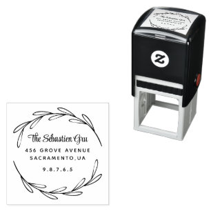 Retouradres Aangepaste scriptfamilie Zelfinktende Stempel