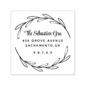 Retouradres Aangepaste scriptfamilie Zelfinktende Stempel (Design)