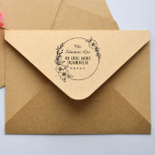 Retouradres Aangepaste scriptfamilie Zelfinktende Stempel